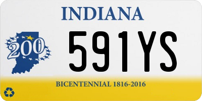 IN license plate 591YS