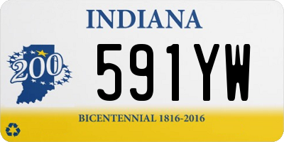 IN license plate 591YW