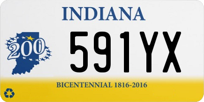 IN license plate 591YX