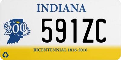 IN license plate 591ZC