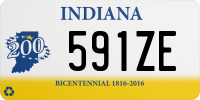 IN license plate 591ZE