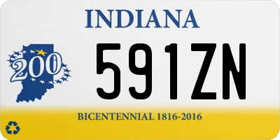 IN license plate 591ZN