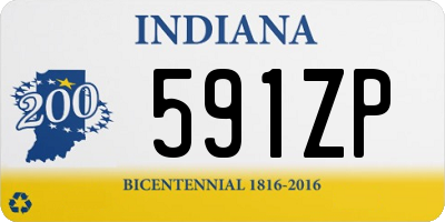 IN license plate 591ZP