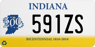 IN license plate 591ZS