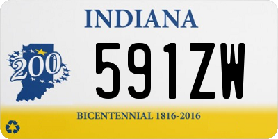 IN license plate 591ZW