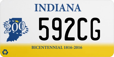 IN license plate 592CG