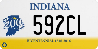 IN license plate 592CL