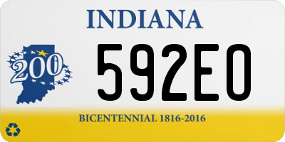 IN license plate 592EO