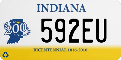 IN license plate 592EU