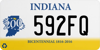 IN license plate 592FQ