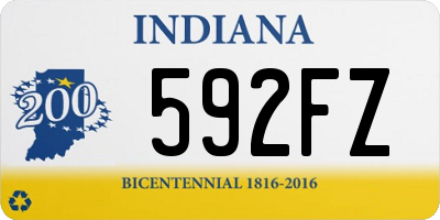 IN license plate 592FZ