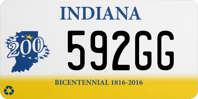 IN license plate 592GG