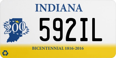 IN license plate 592IL