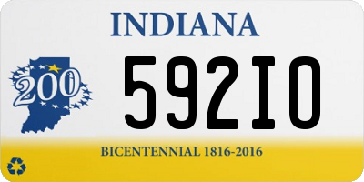 IN license plate 592IO