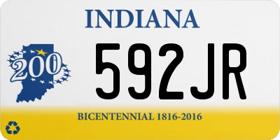 IN license plate 592JR