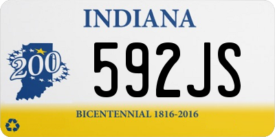 IN license plate 592JS