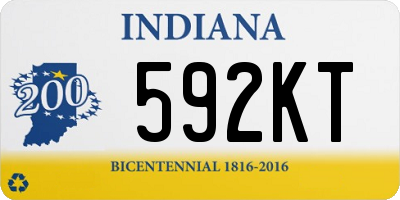 IN license plate 592KT