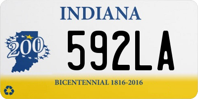 IN license plate 592LA