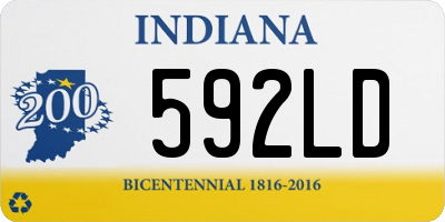 IN license plate 592LD