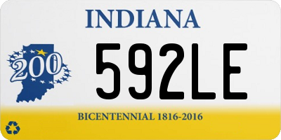 IN license plate 592LE