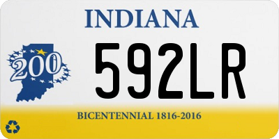 IN license plate 592LR