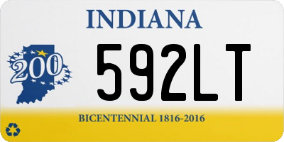 IN license plate 592LT