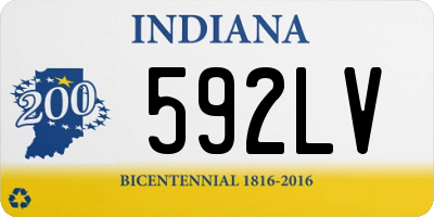 IN license plate 592LV