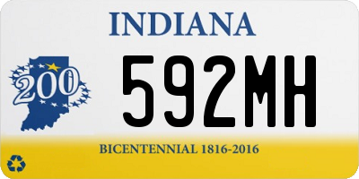 IN license plate 592MH