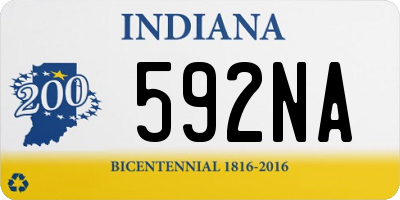 IN license plate 592NA
