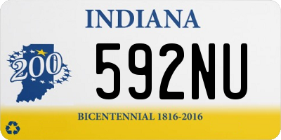 IN license plate 592NU