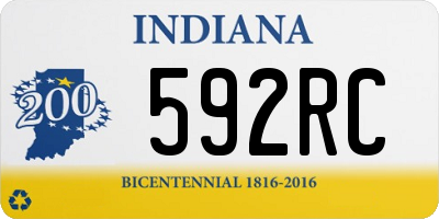 IN license plate 592RC