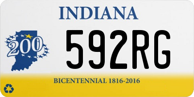 IN license plate 592RG