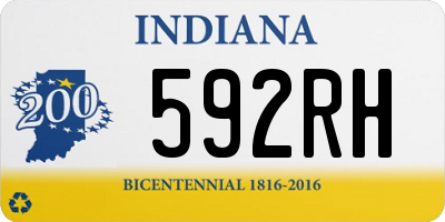 IN license plate 592RH