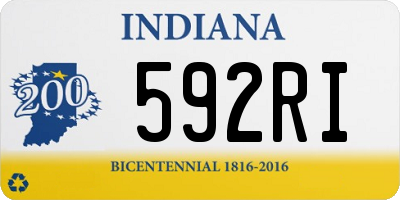 IN license plate 592RI