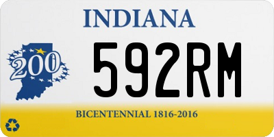 IN license plate 592RM