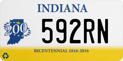 IN license plate 592RN