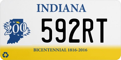 IN license plate 592RT