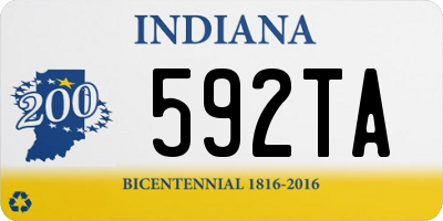 IN license plate 592TA