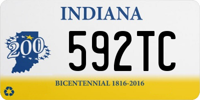 IN license plate 592TC