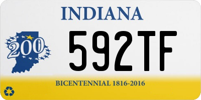 IN license plate 592TF