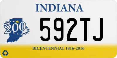 IN license plate 592TJ