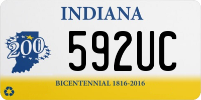 IN license plate 592UC