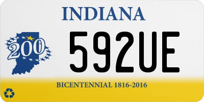 IN license plate 592UE