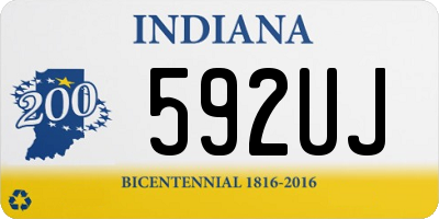 IN license plate 592UJ