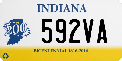 IN license plate 592VA