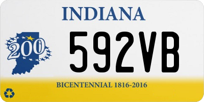 IN license plate 592VB