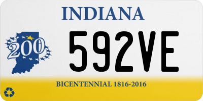 IN license plate 592VE