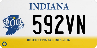 IN license plate 592VN