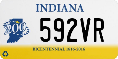 IN license plate 592VR