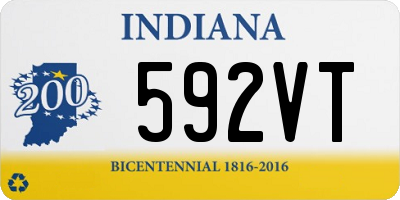 IN license plate 592VT